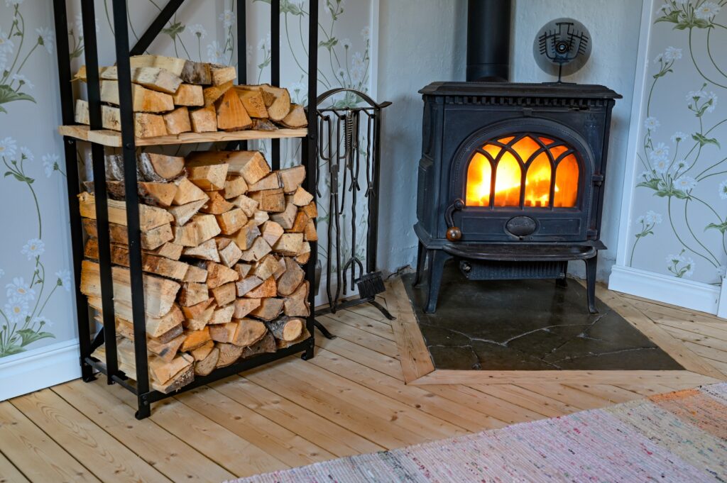 move a wood burning stove