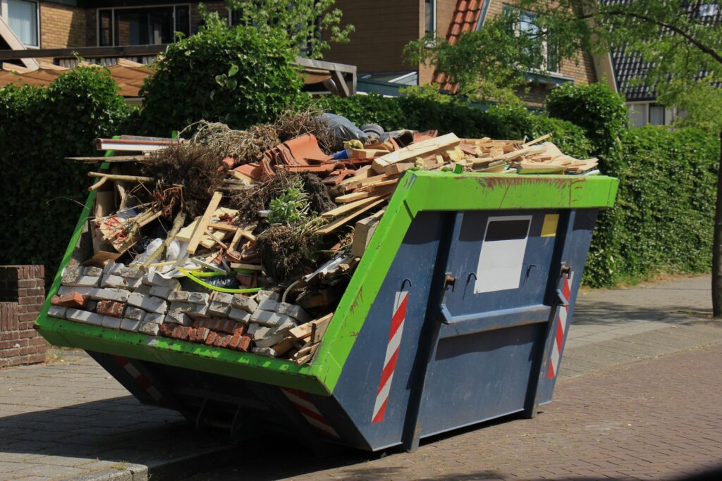 type of rubbish to be cleared by a man with a van